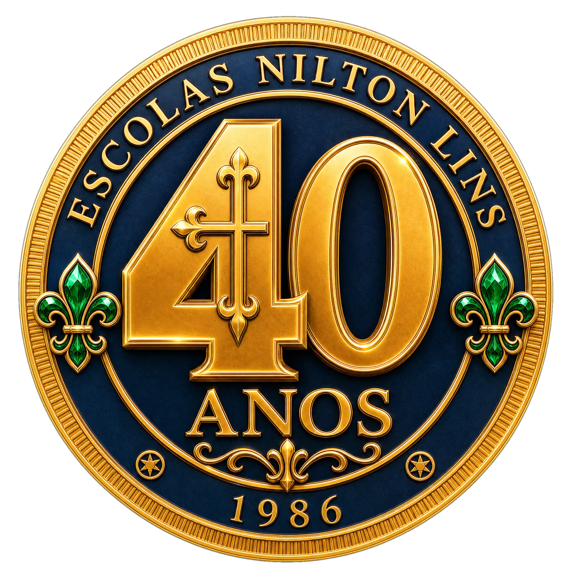 Selo de 40 anos da Escola Nilton Lins